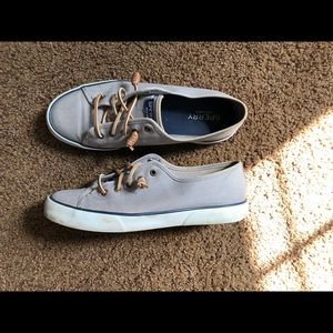 Grey Sperry Slide-Ons